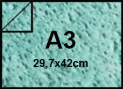 carta Cartoncino REMAKE CARAPACE Favini, SKY AZZURRO, formato A3 (29,7x42cm), 250grammi x mq BRA964a3
