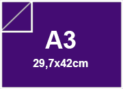carta Cartoncino PrismaMonomarcatoFavini, Viola a3, 220gr Viola 19, formato a3 (29,7x42cm), 220grammi x mq bra898a3