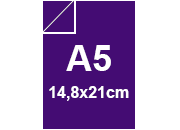 carta Cartoncino PrismaMonomarcatoFavini, Viola a5, 220gr Viola 19, formato a5 (14,8x21cm), 220grammi x mq bra898a5