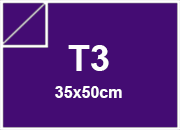 carta Cartoncino PrismaMonomarcatoFavini, Viola t3, 220gr Viola 19, formato t3 (35x50cm), 220grammi x mq bra898t3