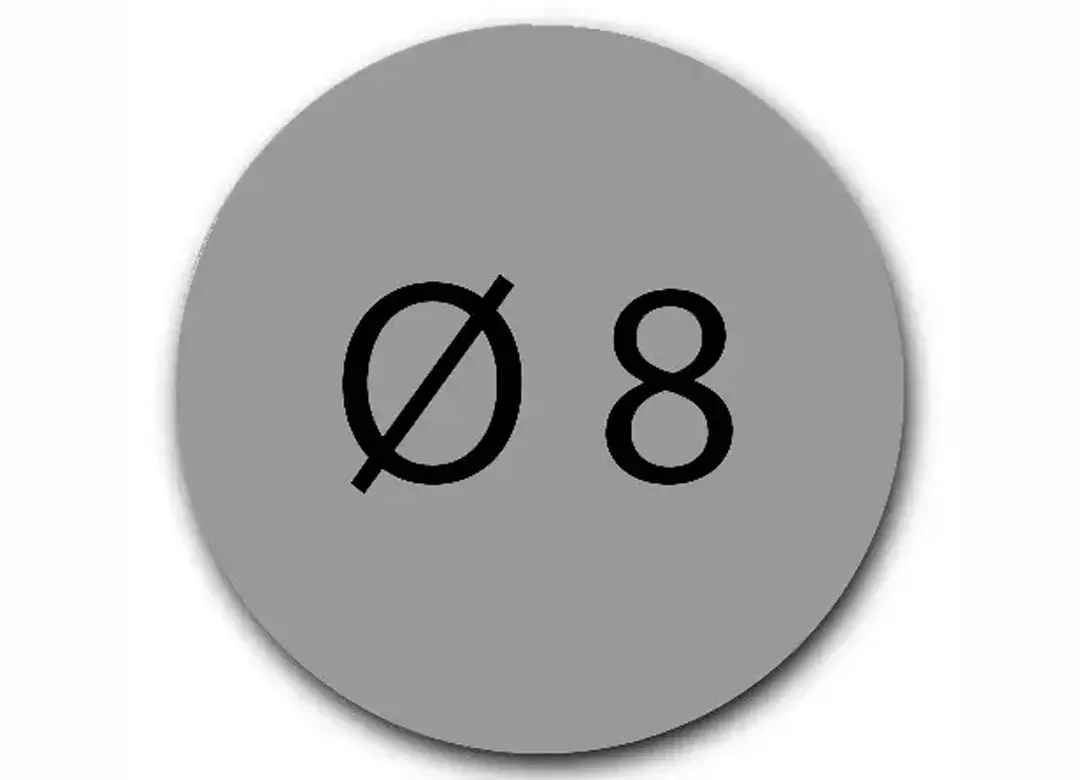 wereinaristea Bollini autoadesivi, CartaGRIGIO, diametro 8 in foglietti formato A5 (148x210mm), 280 etichette per foglio API2