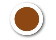 wereinaristea Bollini autoadesivi, MARRONE, diametro mm 10, con bordo bianco in foglietti formato 130x165mm, 120 etichette per foglio.