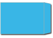 carta Buste 19x26 a Sacco, BLU formato busta 19x26 (26X19cm), 100grammi x mq.