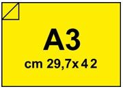carta Cartoncino Polipropilene 1,2mm Giallo, formato A3 (29,7x42cm), 1000grammi x mq.