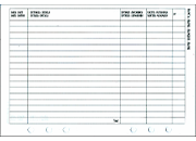 gbc Ricambio per Organizer: BANCA-CASSA Ricambio perforato a 6 buchi. Formato A5 (145x210). 30 fogli, 60 facciate.