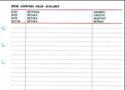 gbc Ricambio per Organizer: SPESE Ricambio perforato a 6 buchi. Formato A5 (145x210). 30 fogli, 60 facciate BRAOGI44