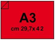 CartaAdesiva COLOR, Rosso, a3, 80gr bra1355a3