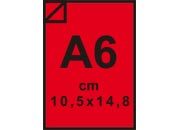 carta  PVC AutoadesivoMorbido ROSSO, A6 110gr LUCIDO, formato A4 (21x29,7cm), 110grammi x mq, retro 135grammi x mq.