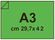carta CartaAdesiva COLOR, Verde, a3, 80gr Verde, formato a3 (29,7x42cm), 80grammi x mq, retro 80grammi x mq bra1356a3