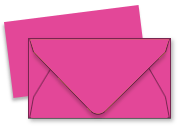 carta 10 buste + 10 biglietti in carta Favini Burano, CICLAMINO ASTRALE 58 Biglietto: 56x96mm 200gr/mq, Busta: 60x100mm 90gr/mq.