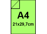 carta CartaColorata MondiNeusiedler. 80grammi, A4, VerdeLime46 Formato A4 (210x297mm), 80gr. IQ Color, per fotocopie sbiancata con il metodo ECF, certificata ISO 9706 e FSC, ottima uniformit dei colori, eccellente macchinabilit.