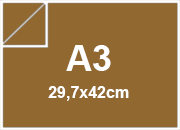 Cartoncino Favini, Sumo (1 mm), 700 g/m², A3, NOCCIOLA KRAFT BRA96A3