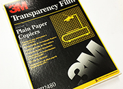 gbc Lucidi proiezione 3M PP2480 Laser BANDA LATO CORTO Formato A4. Spessore 0,1 mm. In poliestere con trattamento antistatico per alimentazione multipla. 3m-78352