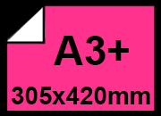 carta Carta Fluorescente FUCSIA, a3+, 90gr Formato a3+ (30,5x44cm), 90grammi x mq, 1 lato colorato, 1 lato bianco bra374a3+