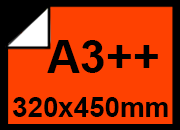 carta CartaAdesiva, Fluorescente, ROSSO, sra3, 90gr formato sra3 (32x45cm), 90grammi x mq, retro 90grammi x mq bra1360sra3