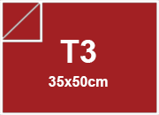 Cartoncino Favini, Sumo (1 mm), 700 g/m², T3, ROSSO BRA99T3