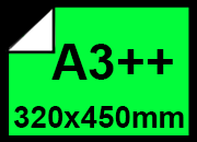carta CartaAdesiva, Fluorescente, VERDE, sra3, 90gr formato sra3 (32x45cm), 90grammi x mq, retro 90grammi x mq BRA1361sra3