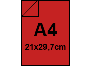 carta QPaper CRYSTAL Rosso formato A4, 100gr rug0710.65.10
