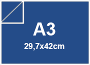 carta Cartoncino SirioFedrigoni. BLU-SOLOMON. a3. 160gr Formato a3 (29,7x42cm), 160grammi x mq BRA2940a3