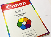 gbc Lucidi trasparenti CANON 0000930 Laser BANDA LATO CORTO Formato A4. Spessore 110micron. Per copiatrici CANON 0605A001BA, CT-700 originali CANON, per sistemi di stampa digitale colore.