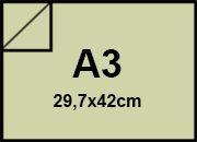 carta CartoncinoEcologioco ShiroTreeFREE, 250gr, a3, PISTACCHIO Formato a3 (29,7x42cm), 250grammi x mq BRA1163a3