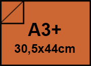 carta Carta Burano ARANCIO, a3+, 90gr Arancio Bruciato 77, formato a3+ (30,5x44cm), 90grammi x mq BRA1816a3+