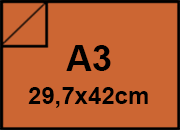 carta Carta Burano ARANCIO, a3, 90gr Arancio Bruciato 77, formato a3 (29,7x42cm), 90grammi x mq BRA1816a3