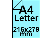 carta Carta Burano AZZURRO, a4letter, 90gr Azzurro 08, formato a4letter (21,6x27,9cm), 90grammi x mq BRA544a4letter