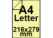 carta Carta Burano GIALLO, a4letter, 90gr Giallo 07, formato a4letter (21,6x27,9cm), 90grammi x mq BRA551a4letter