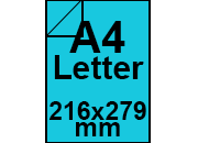 carta Carta Burano REALE, a4letter, 90gr Azzurro Reale 55, formato a4letter (21,6x27,9cm), 90grammi x mq BRA578a4letter