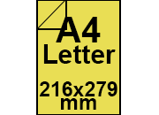 carta Carta Burano SOLARE, a4letter, 90gr Giallo Solare 53, formato a4letter (21,6x27,9cm), 90grammi x mq BRA586a4letter