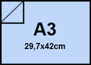 carta Carta ShiroFavini, AlgaCartaEcologica, LAGUNA, 90gr, a3 Laguna, formato a3 (29,7x42cm), 90grammi x mq BRA638a3
