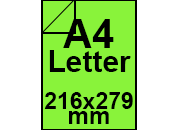 carta Carta Burano PRATO, a4letter, 90gr Verde Prato 54, formato a4letter (21,6x27,9cm), 90grammi x mq BRA818a4letter