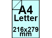 carta Carta Burano CELESTE, a4letter, 90gr Celeste 03, formato a4letter (21,6x27,9cm), 90grammi x mq.