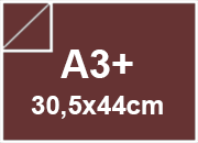 carta Carta Burano BORDEAUX, a3+, 90gr Rosso Bordeaux 76, formato a3+ (30,5x44cm), 90grammi x mq BRA861a3+