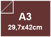 carta Carta Burano BORDEAUX, a3, 90gr Rosso Bordeaux 76, formato a3 (29,7x42cm), 90grammi x mq BRA861a3