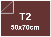 carta Carta Burano BORDEAUX, t2, 90gr Rosso Bordeaux 76, formato t2 (50x70cm), 90grammi x mq BRA861t2