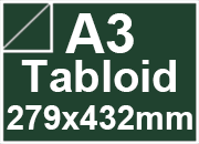 carta Carta Burano INGLESE, a3tabloid, 90gr Verde Inglese 71, formato a3tabloid (27,9x43,2cm), 90grammi x mq BRA867a3tabloid