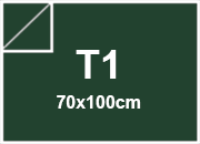 carta Carta Burano INGLESE, t1, 90gr Verde Inglese 71, formato t1 (70x100cm), 90grammi x mq BRA867t1