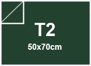 carta Carta Burano INGLESE, t2, 90gr Verde Inglese 71, formato t2 (50x70cm), 90grammi x mq BRA867t2