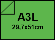 carta Cartoncino SirioFedrigoni. VERDE. a3l. 250gr Verde, formato a3l (29,7x50cm), 250grammi x mq.