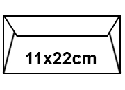 carta QPaper EFFE COCKLE Bianco formato 11x22cm, 90gr rugB512.61
