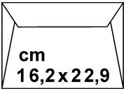 carta Busta gommata Bianca, pattella a punta Bianco, formato DL (14x20cm), 140grammi x mq BRAsv4814/10