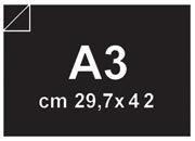 carta Cartoncino BlackBlack Plastificato 730gr a3 Nero, formato a3 (29,7x42cm), 700gr+30plastificazione BRA492a3