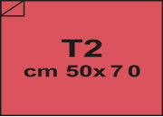 carta Carta velina Rosso chiaro, formato T2 (50x76cm), 18grammi x mq.