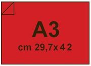 carta CartoncinoPLASTIFICATO RismaLuceFavini, a3, 230gr, ROSSO SCURO Formato a3 (29,7x42cm), 230grammi x mq, (200cartoncino+30plastificazione) bra411a3