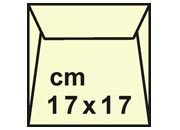 carta Buste con strip Twill Favini  Avorio, formato Q1 (17x17cm), 120grammi x mq.