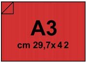 carta Cartoncino Twill ROSSO, 120gr a3 Rosso, formato a3 (29,7x42cm), 120grammi x mq bra678a3