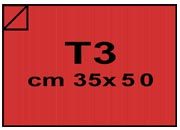 carta Cartoncino Twill ROSSO, 120gr t3 Rosso, formato t3 (35x50cm), 120grammi x mq bra678t3