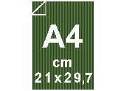 carta Cartoncino Twill VERDE, 240gr, A4 Verde, formato A4 (21x29,7cm), 240grammi x mq bra698